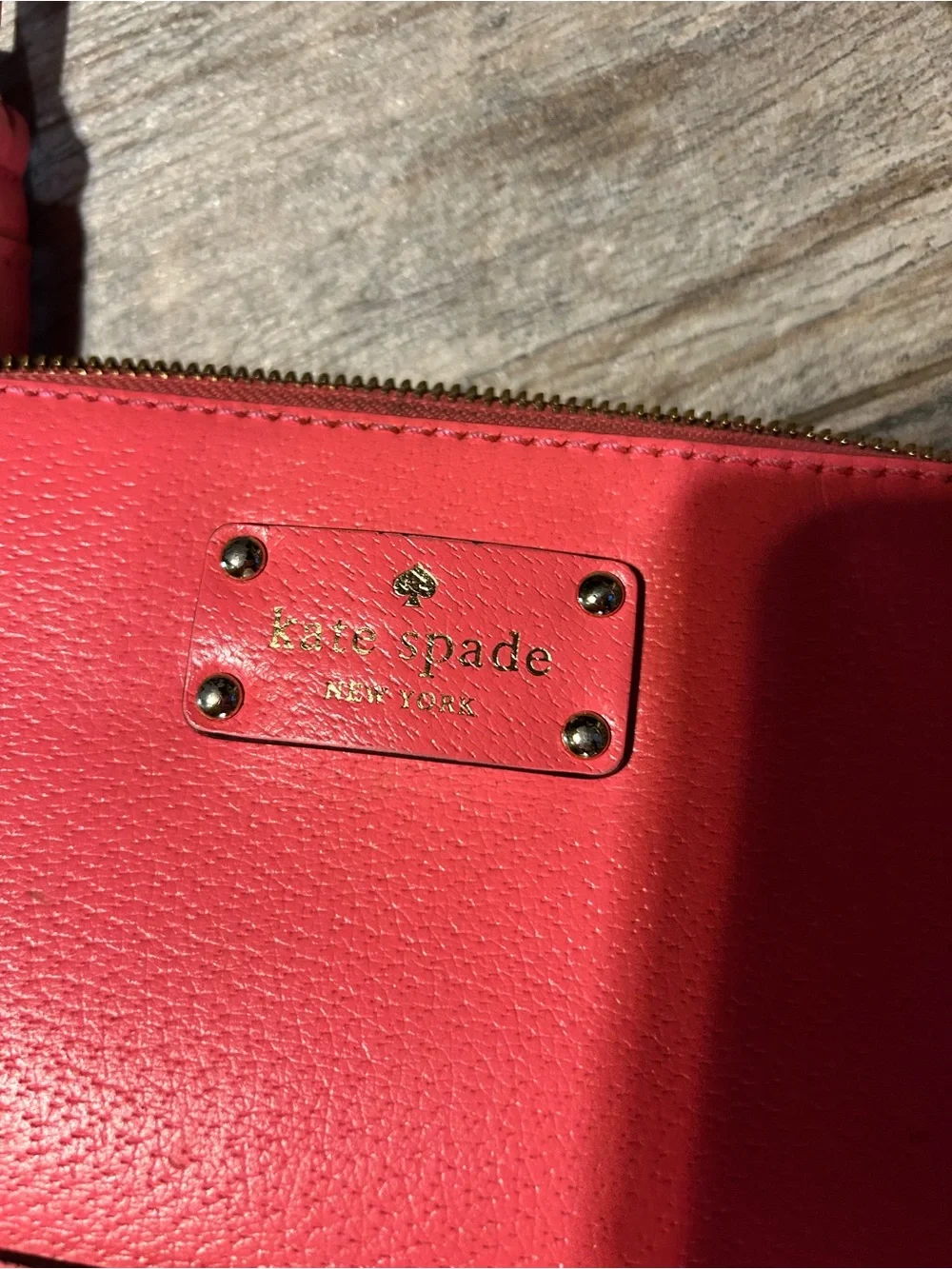 kate spade coral pink leather crossbody bag